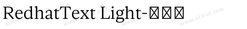 RedhatText Light字体转换